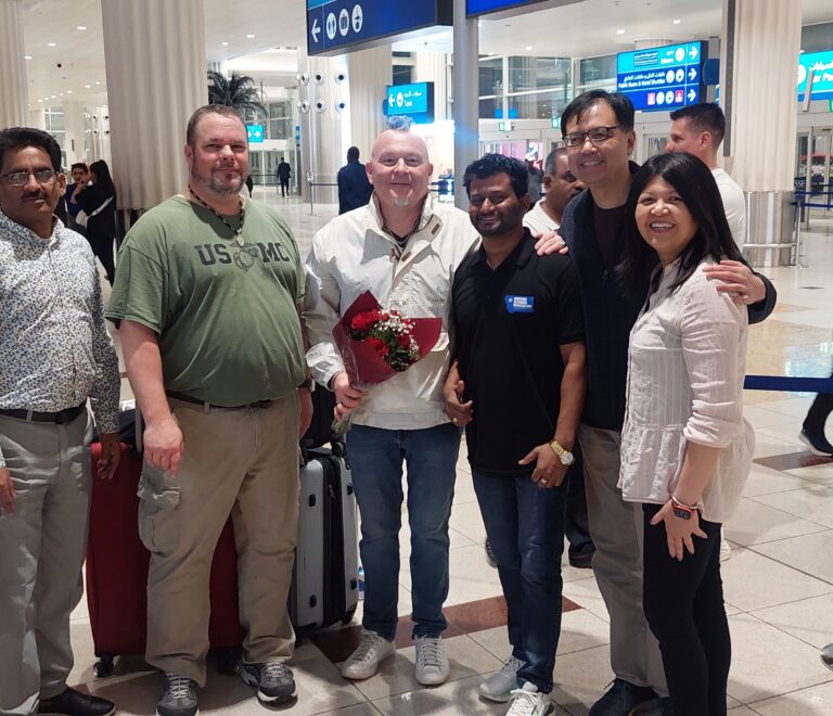 Warm welcome at Dubai Airport